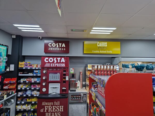 An image of interior signage in a store.